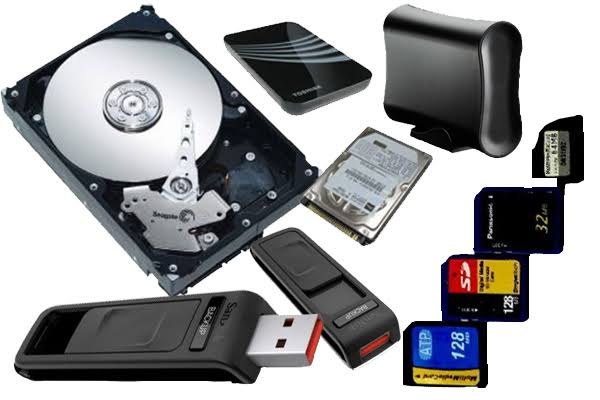 Various digital storage devices. Data recovery cost depends on many factors, including device type!